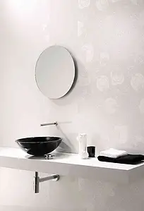 Decoro, Colore grigio, Ceramica, 35x70 cm, Superficie lucida